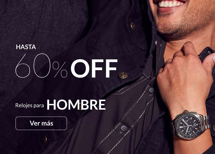 Relojes para hombre hasta el 60% de descuento