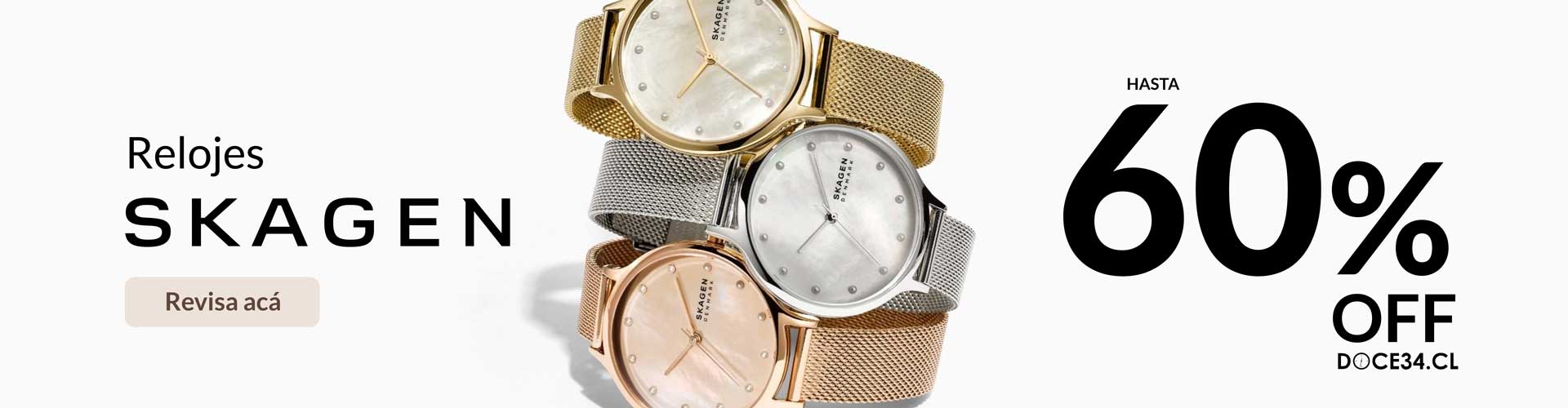 Relojes Skagen desde $49.990